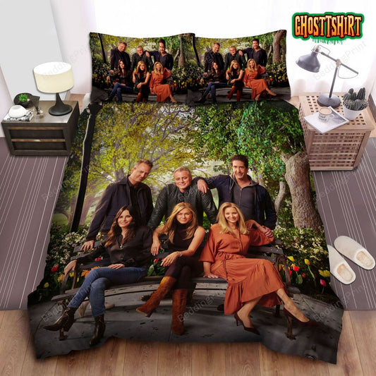 Friends Cast Group Photograph In 2021 Reunion Bed Sheets Duvet Cover Bedding Set