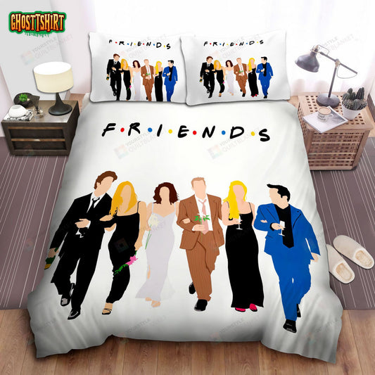 Friends Classic Tv Show Poster Bed Sheets Spread Comforter Duvet Cover Bedding Set