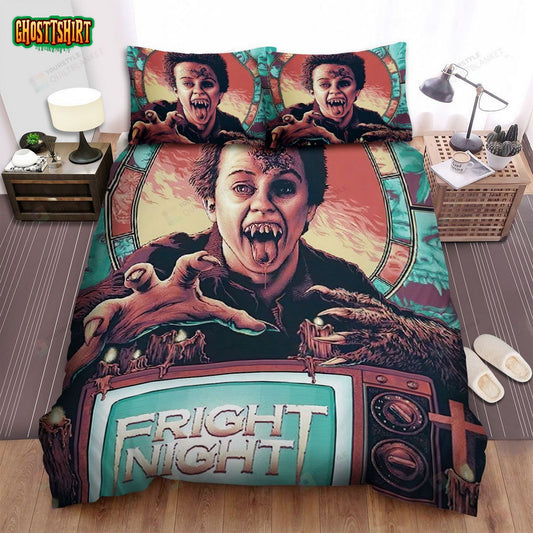Fright Night Movie Poster I Photo Bed Sheets Spread Comforter Duvet Cover Bedding Set