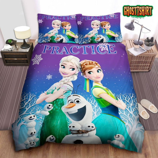 Frozen Anna Elsa Olaf Bedding Duvet Cover Pillow Cases