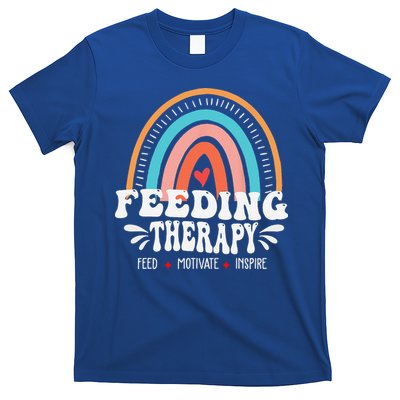 Feeding Therapy Appreciation Rainbow Feeding Therapist T-Shirt