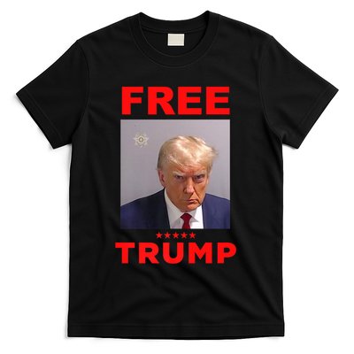 Free Trump Jail Mugshot Photo Campaign T-Shirt