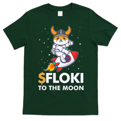 Floki To The Moon Floki Inu Cryptocurrency Bitcoin T-Shirt