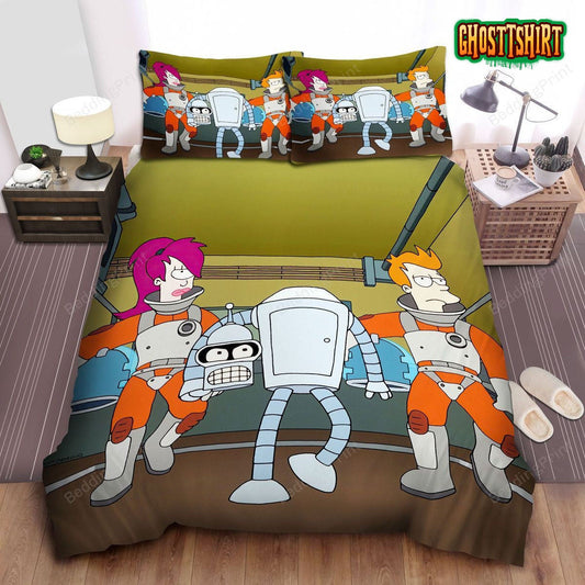 Futurama, Humorous Bender Bed Sheets Duvet Cover Bedding Set
