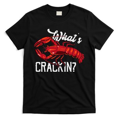 Funny What's Crackin Lobster Summer Vacation Fans T-Shirt