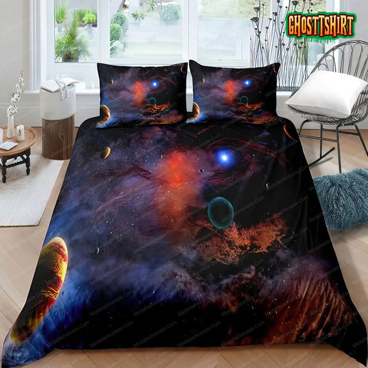 Galaxies 3D Printed Space Bedding Set