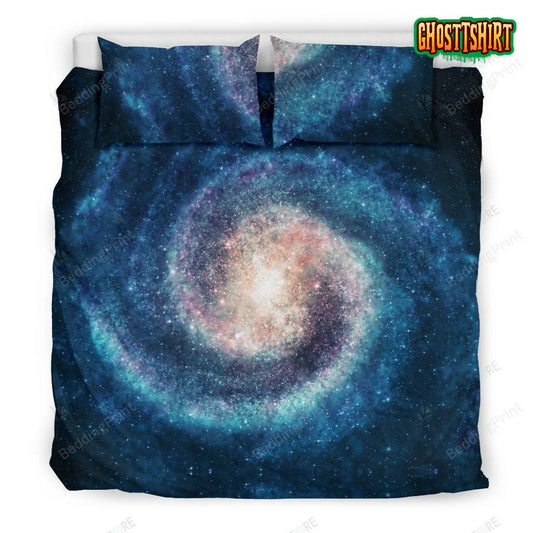 Galaxy Blue Milky Way Space Bed Sheets Duvet Cover Bedding Set