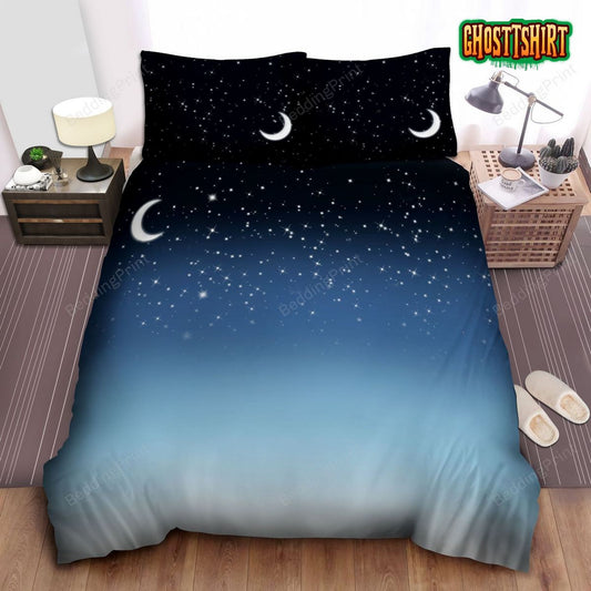 Galaxy Pattern Blend Bed Sheets Duvet Cover Bedding Set