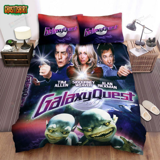 Galaxy Quest Movie Poster 2 Bed Sheets Spread Comforter Duvet Cover Bedding Set