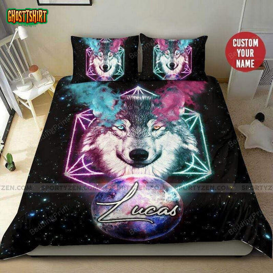 Galaxy Wolf Themes Magic Custom Duvet Cover Bedding Set