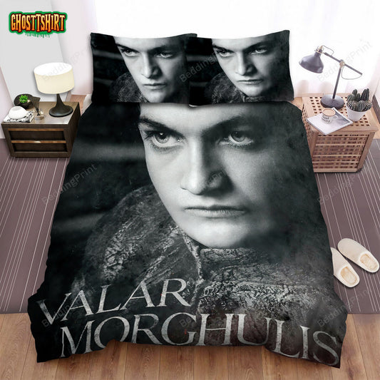 Game Of Thrones Movie Black And White Poster Bed Sheets Duvet Cover Bedding Set