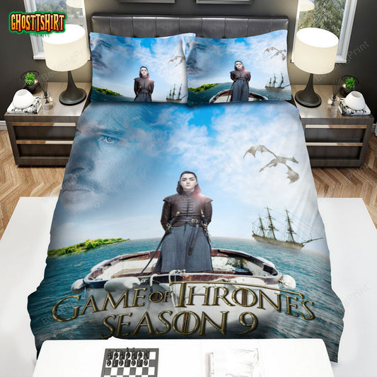 Game Of Thrones Movie Blue Sky Poster Bed Sheets Duvet Cover Bedding Set