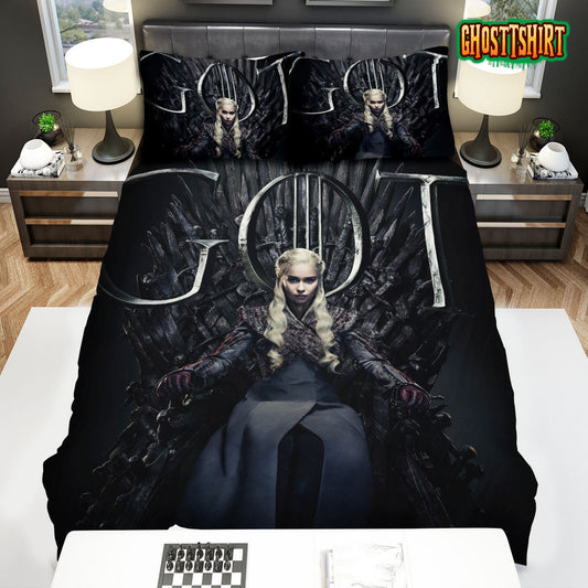 Game Of Thrones Movie Daenerys Targaryen Photo Bed Sheets Duvet Cover Bedding Set