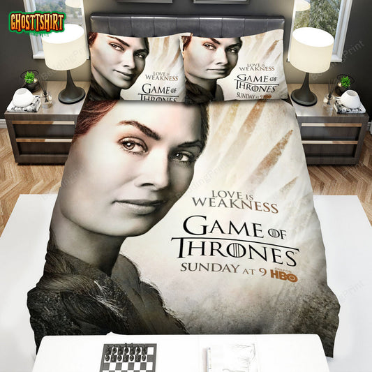 Game Of Thrones Movie Love Is Weakness Poster Bed Sheets Duvet Cover Bedding Set