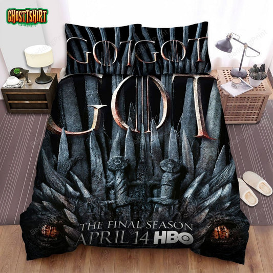 Game Of Thrones Movie The Final Season Poster Bed Sheets Duvet Cover Bedding Set