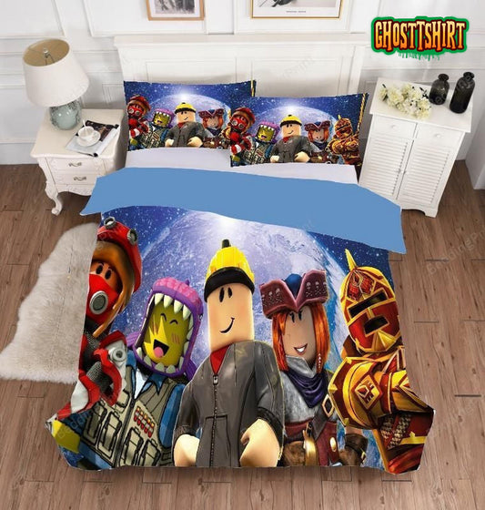 Game Roblox 3D Bag For Kids Dup Duvet Cover Bedding Set