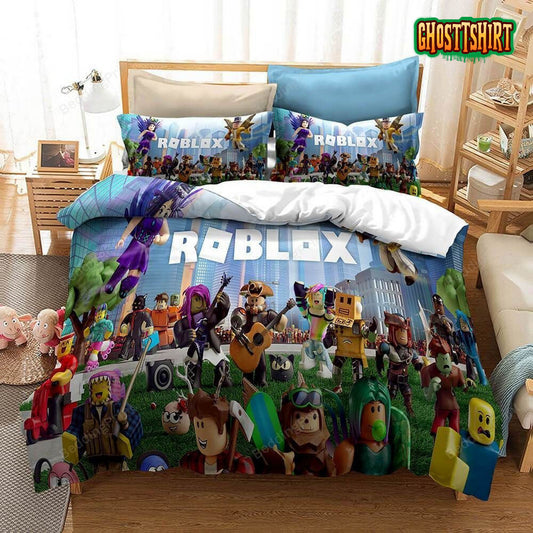 Game Roblox Dynablocks Cosplay Bed Sheets Spread Duvet Cover Bedding Set