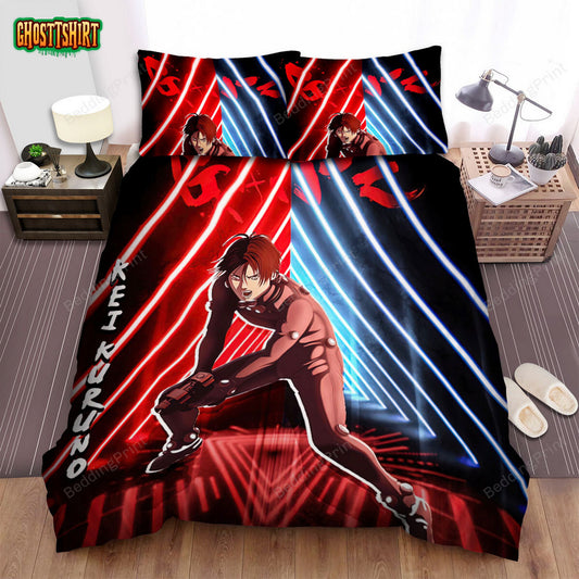 Gantz Kei Kuruno Neon Poster Bed Sheets Spread Duvet Cover Bedding Set