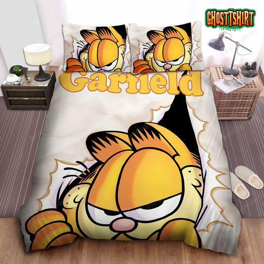 Garfield With An Attractive Looks Bed Sheets Duvet Cover Bedding Set