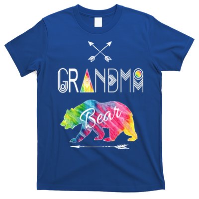 Grandma Bear Tie Dye Matching Family Vacation And Camping Great Gift T-Shirt