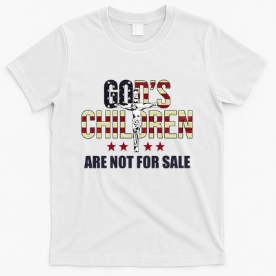 Gods Children Are Not For Sale Cross Usa T-Shirt