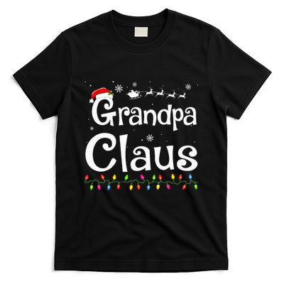 Grandpa Claus Funny Family Santa Pajamas Christmas Idea T-Shirt