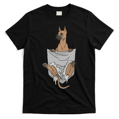 Great Dane Pocket Funny Great Dane T-Shirt