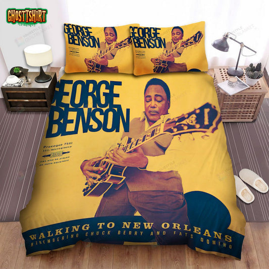George Benson Album Walking To New Orleans Bed Sheets Spread Comforter Duvet Cover Bedding Set