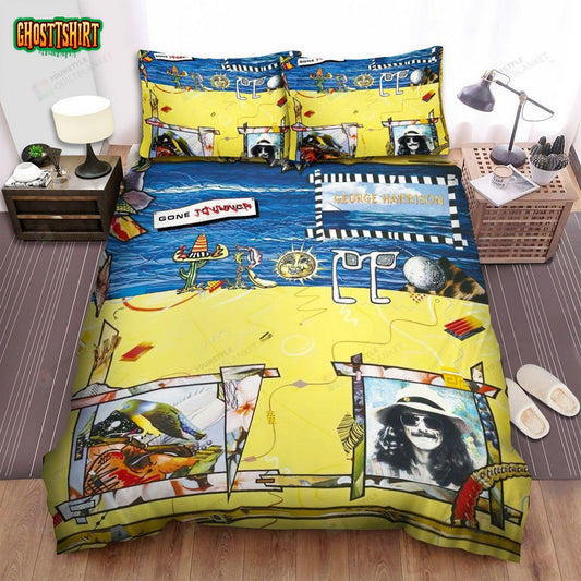 George Harrison Gone Troppo Album Cover Bed Sheets Spread Comforter Duvet Cover Bedding Set