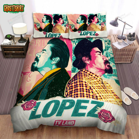 George Lopez Tv Land Art Poster Bed Sheets Spread Comforter Duvet Cover Bedding Set