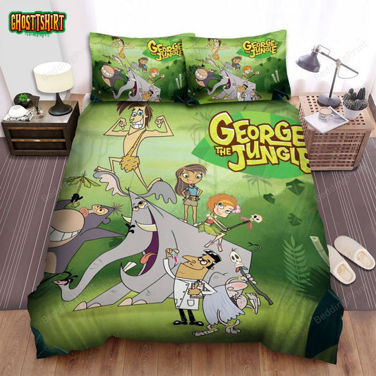 George Of The Jungle The Poster Bed Sheets Spread Duvet Cover Bedding Set