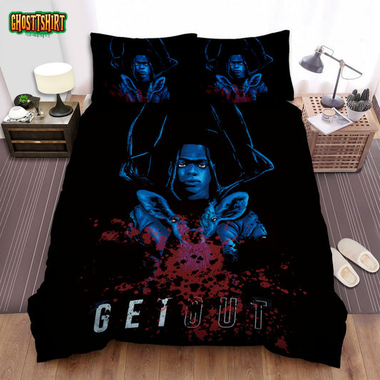 Get Out (I) Movie Art Bed Sheets Spread Comforter Duvet Cover Bedding Set Ver 16