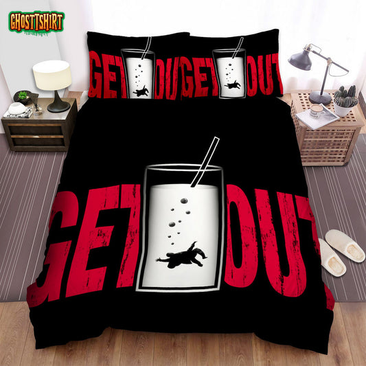Get Out (I) Movie Art Bed Sheets Spread Comforter Duvet Cover Bedding Set Ver 3