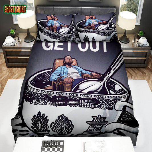 Get Out (I) Movie Art Bed Sheets Spread Comforter Duvet Cover Bedding Set Ver 4