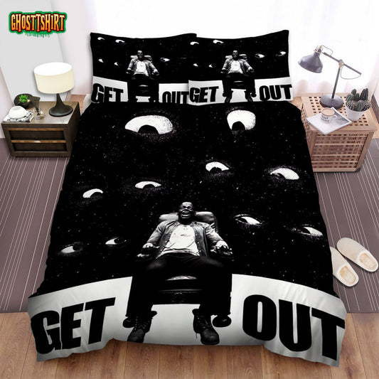 Get Out (I) Movie Poster Bed Sheets Spread Comforter Duvet Cover Bedding Set