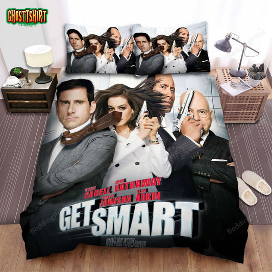 Get Smart Movie Poster 4 Bed Sheets Duvet Cover Bedding Set