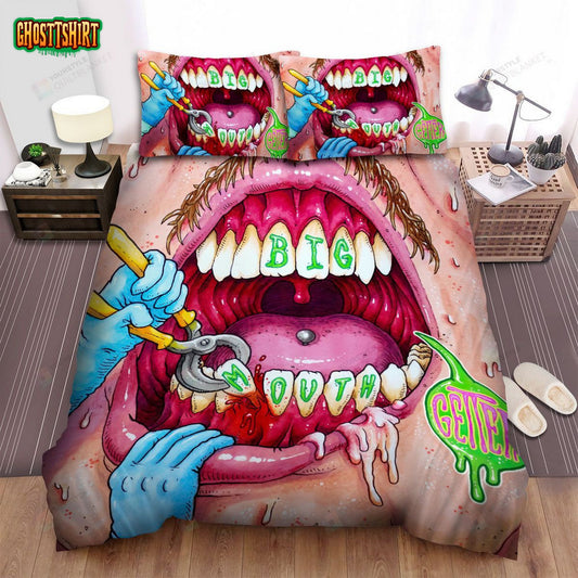 Getter Album Cover Big Mouth Bed Sheets Spread Comforter Duvet Cover Bedding Set