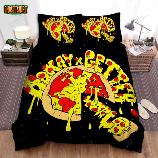 Getter Album Cover Pizza Art Bed Sheets Spread Comforter Duvet Cover Bedding Set