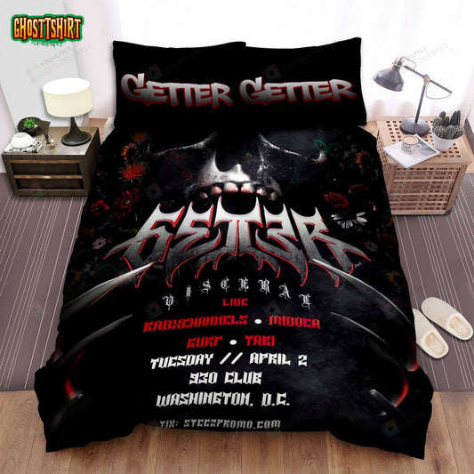 Getter Album Cover Skull Art Bed Sheets Spread Comforter Duvet Cover Bedding Set