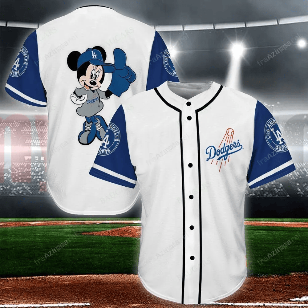 Minnie Los Angeles Dodgers Baseball Jersey 13
