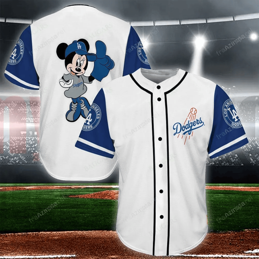 Minnie Los Angeles Dodgers Baseball Jersey 13