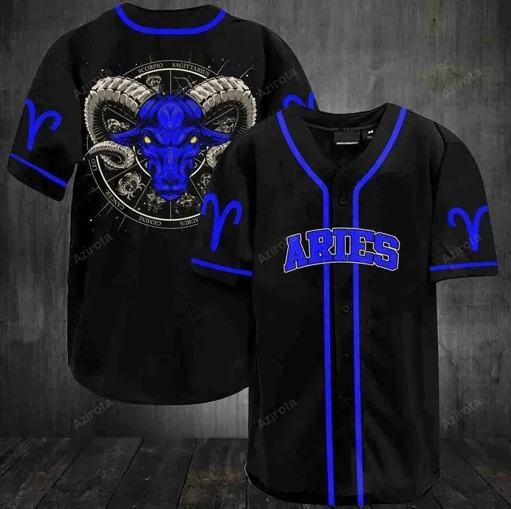 Stunning Zodiac Aries Baseball Jersey 194
