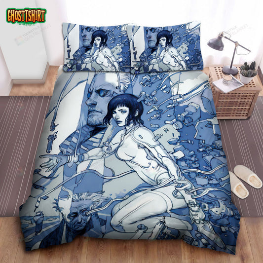Ghost In The Shell Movie Cyborg Bed Sheets Spread Comforter Duvet Cover Bedding Set