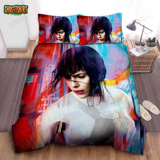 Ghost In The Shell Movie Motoko Bed Sheets Spread Comforter Duvet Cover Bedding Set