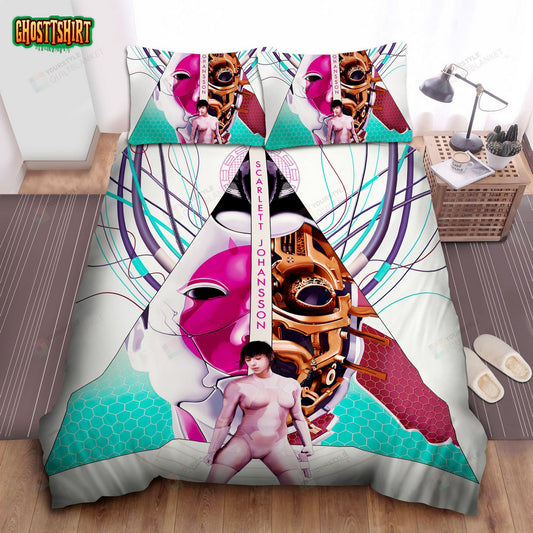 Ghost In The Shell Movie Poster Art Bed Sheets Spread Comforter Duvet Cover Bedding Set