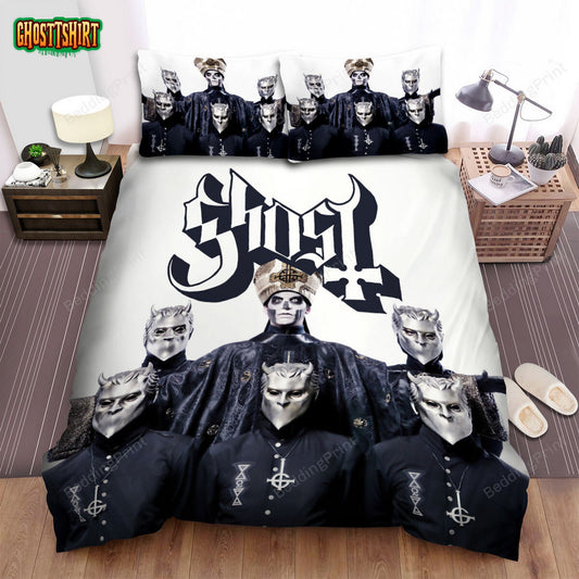 Ghost Music Band Wear A Crown Bed Sheets Duvet Cover Bedding Set