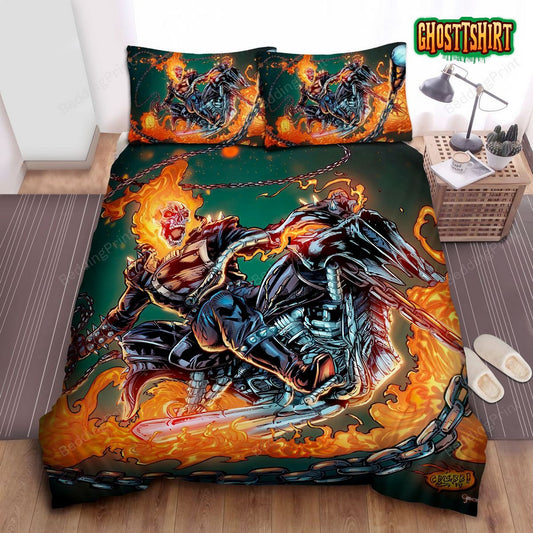 Ghost Rider Deviantart Bed Sheets Duvet Cover Bedding Set