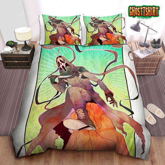 Ghostface In Dead By Daylight Drawing Bed Sheets Duvet Cover Bedding Set