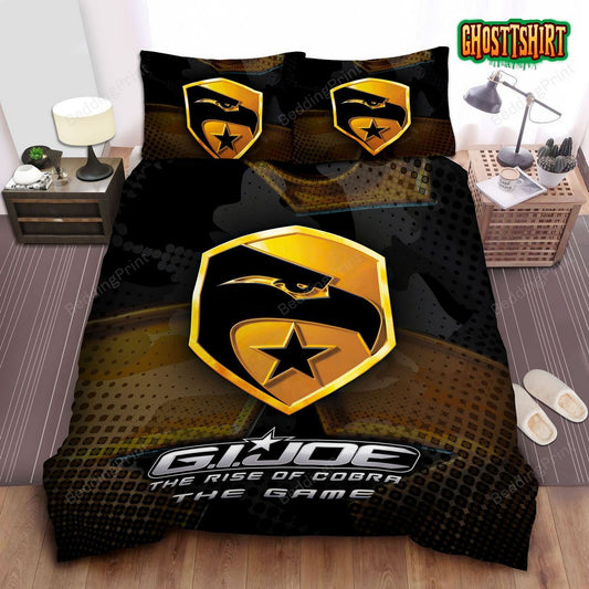 G.I. Joe Logo In The Rise Of Cobra Movie Bed Sheets Spread Duvet Cover Bedding Set