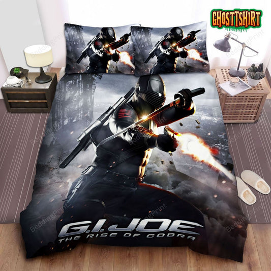 G.I. Joe The Rise Of Cobra Movie Snake-Eyes Poster Bed Sheets Duvet Cover Bedding Set